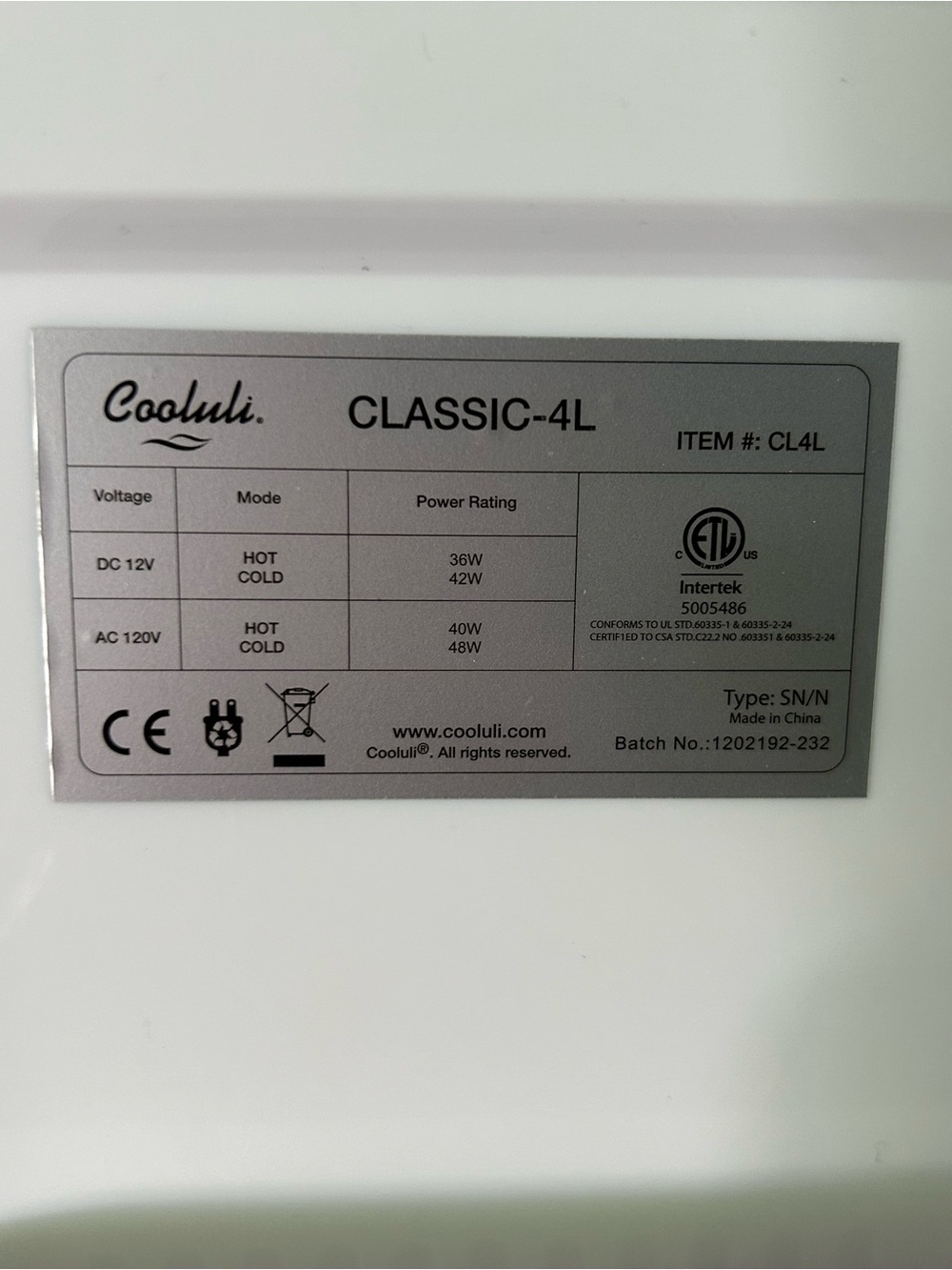 Cooluli Classic 4 Liter Mini Fridge - Pink - Picture 4 of 4